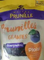 Prunilles géantes dénoyautées
