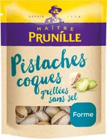 Pistaches coques grillées sans sel
