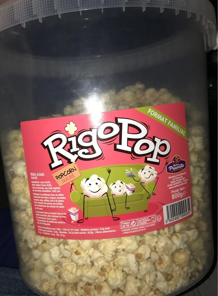 Pop Corn Mushroom Sucré