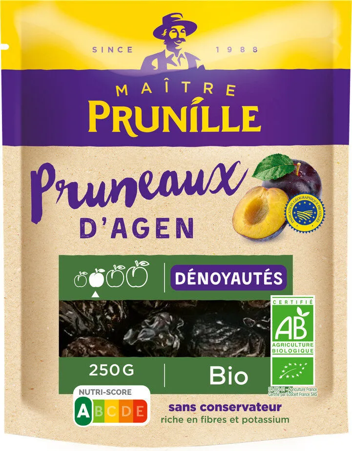 Pruneaux d'agen bio dénoyautés