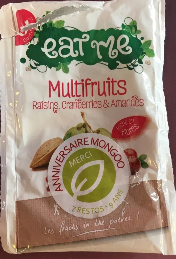 Multifruit Raisins Cranberries et Amandes
