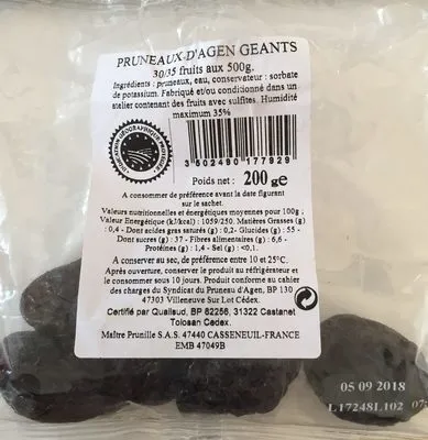 Pruneaux d’agen géants
