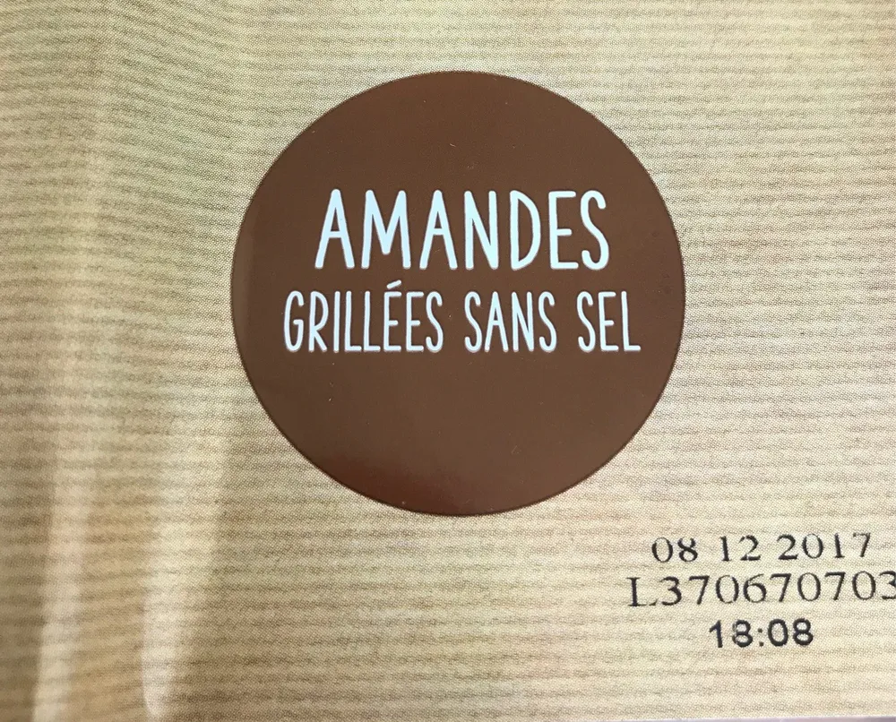 Amandes Rôties à Sec (sans Sel Ajouté)