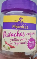 Pistaches coques grillées salées aux 2 piments