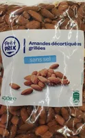 Amandes décortiquées grillées non salée