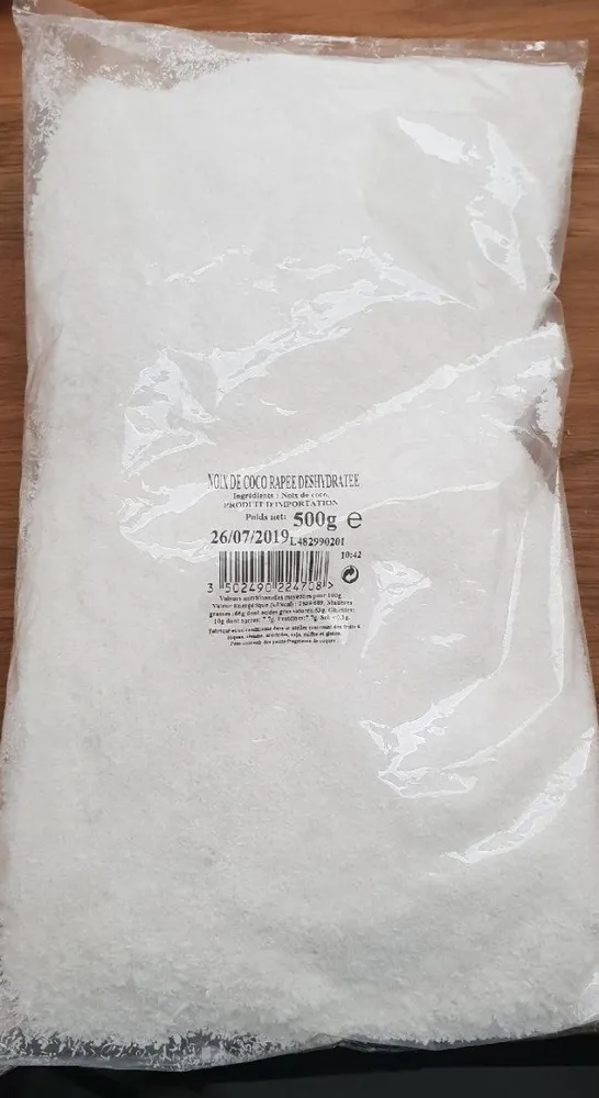 Noix de coco rapée déshydratée