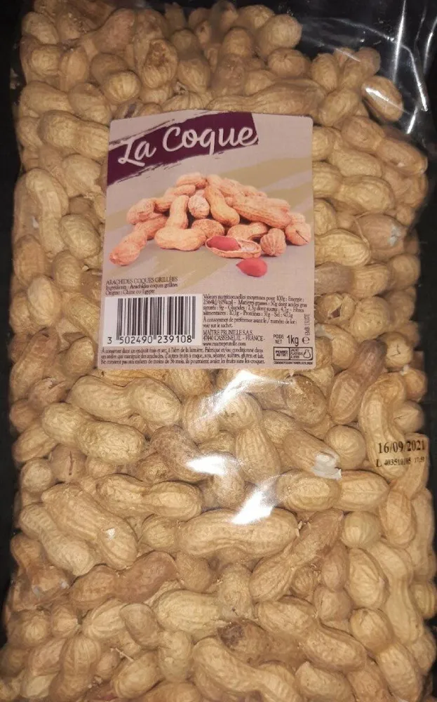Arachides coques grillées