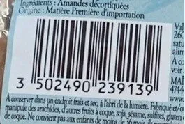 Amandes décortiquées
