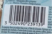 Amandes décortiquées