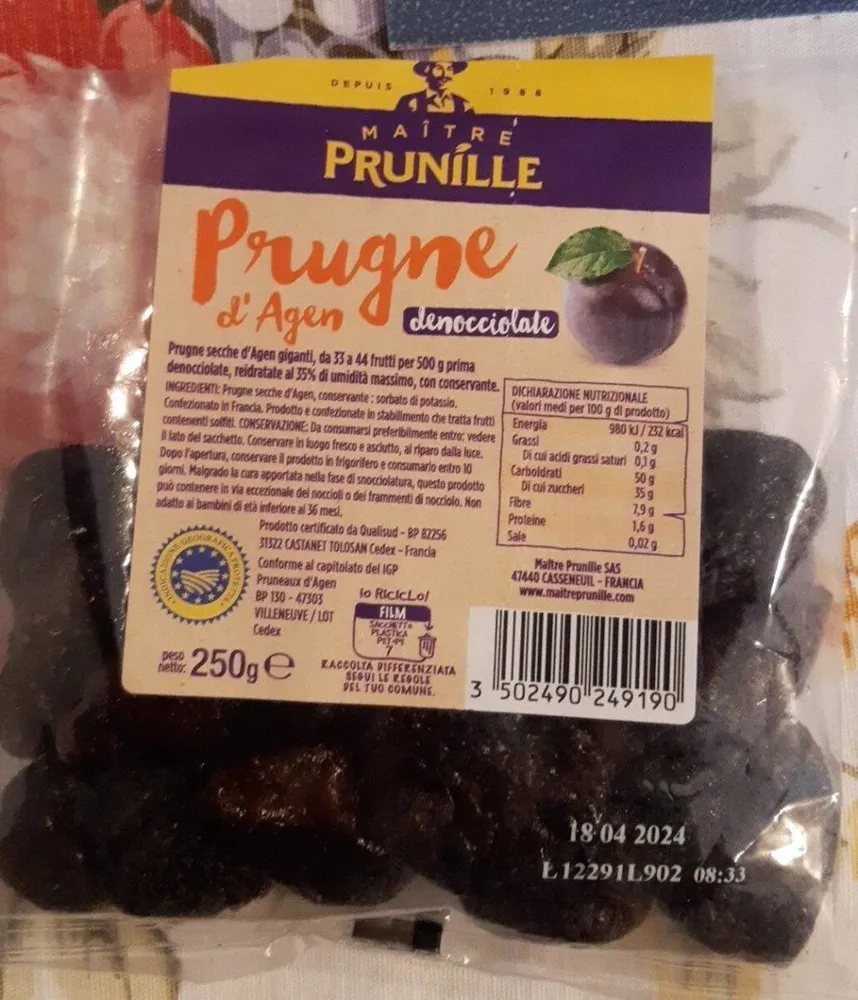 Prugne d'agen denocciolate