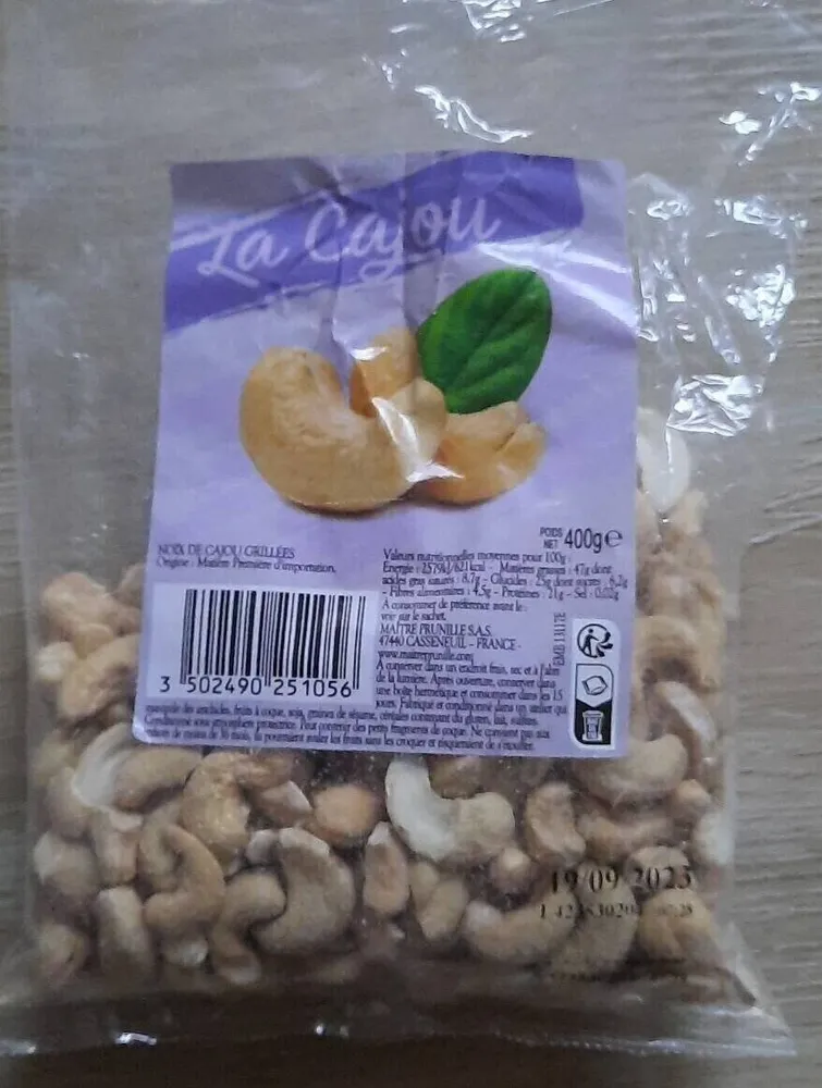 Noix de cajou grillées