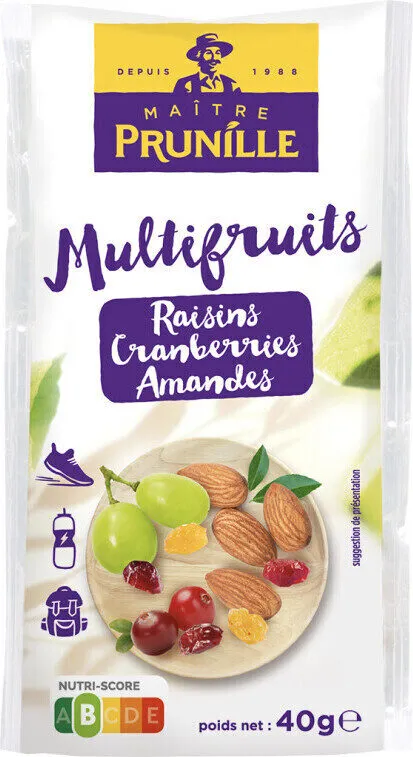 Multifruits Raisins Cranberries Amandes