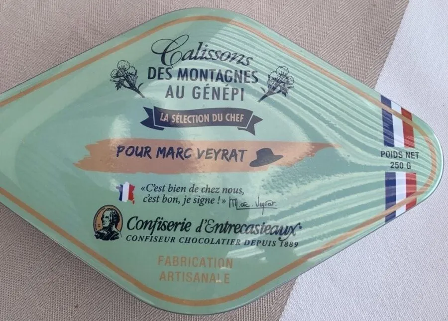Calissons genepi boite losange