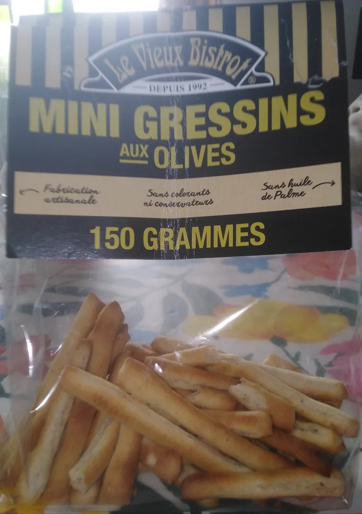 Mini gressins aux olives
