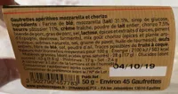 Gaufrettes mozzarella chorizo