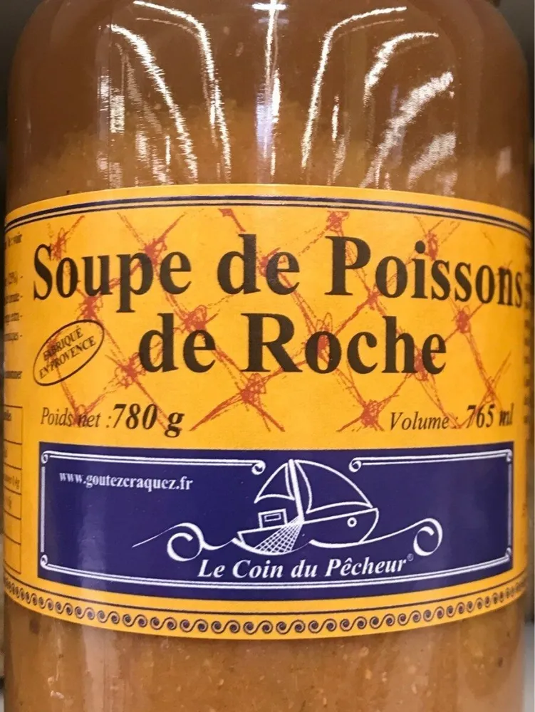 Soupe de poissons de roche