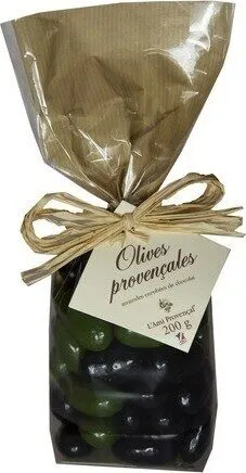Olives provençales - amandes enrobées de chocolat au lait