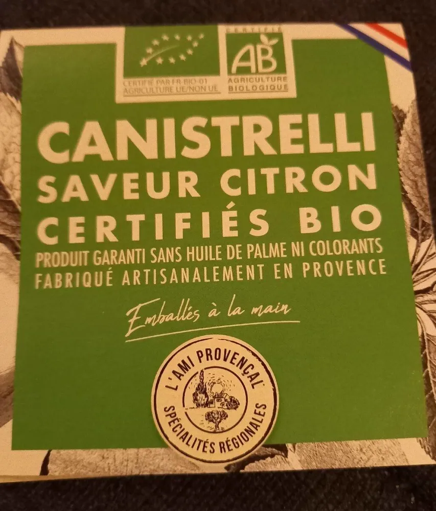 Canistrelli saveur citron
