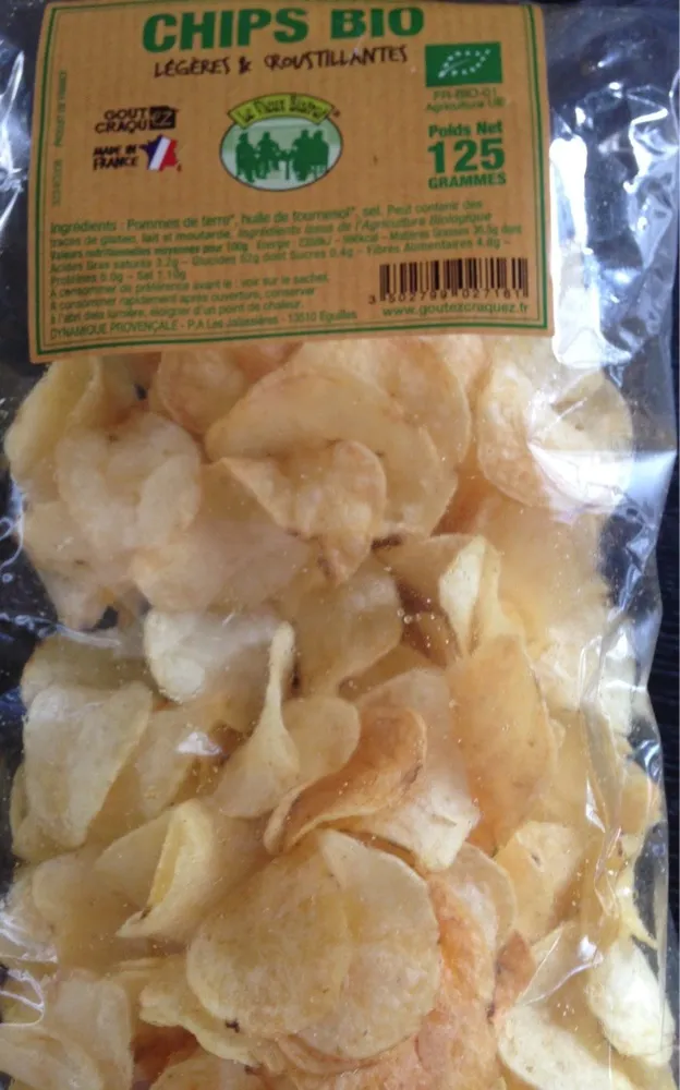 Chips Artisanales Bio - Sachet De 125 G - Dynamique Provencale