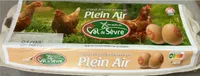 12 oeufs de poules elevees en plein air