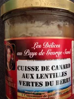 Cuisses de canard aux lentilles vertes du Berry