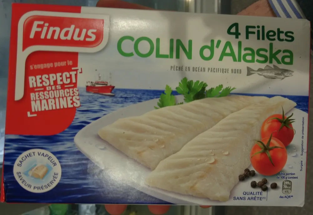 4 Filets de Colin d'Alaska