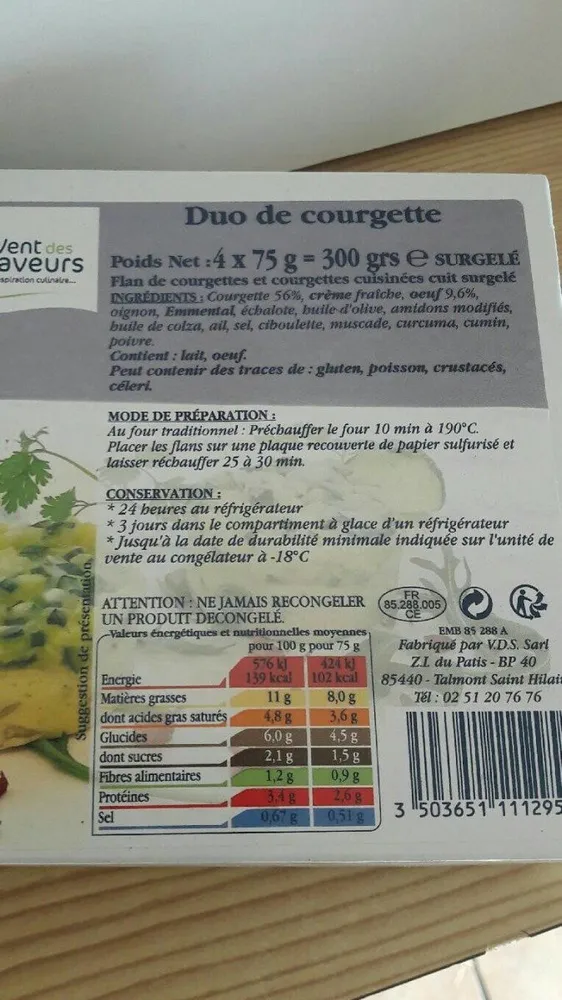 Duo de courgette