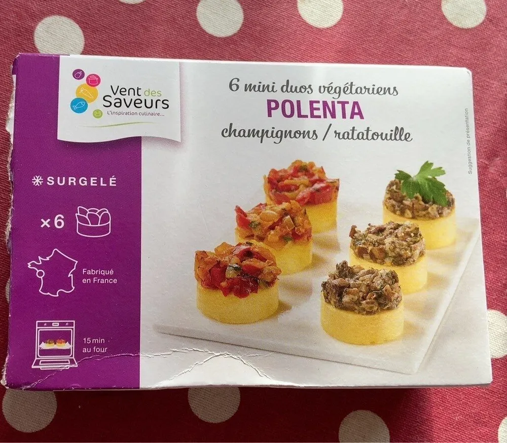 Mini duos végétariens Polenta