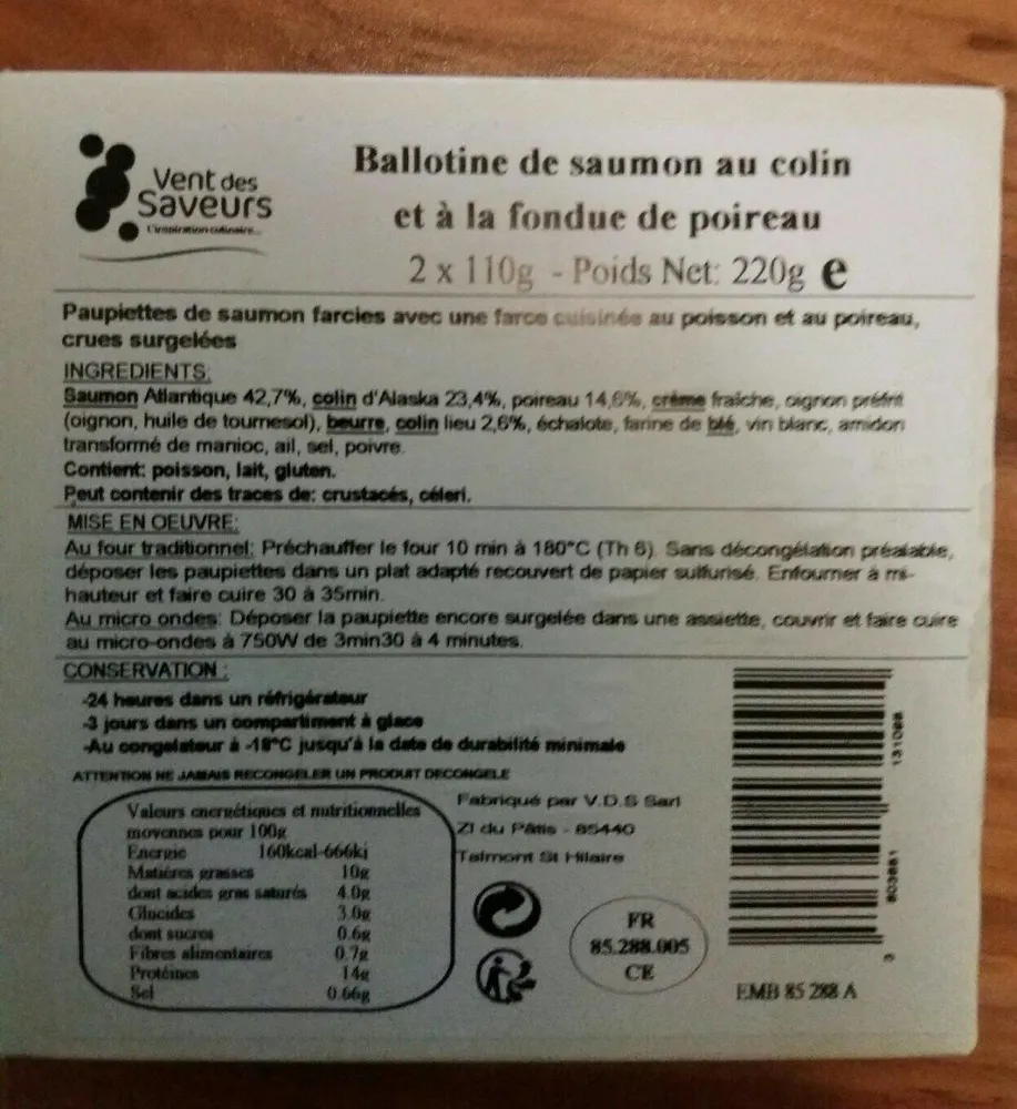 Ballotine de saumon