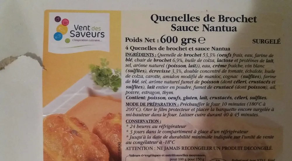 Quenelles de Brochet