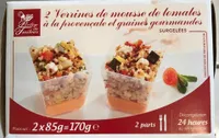 Verrines de mousse de tomates