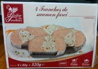 4 Tranches de saumon farci