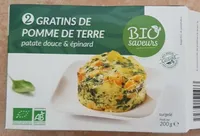 Gratin de pomme de terre patate douce et epinard