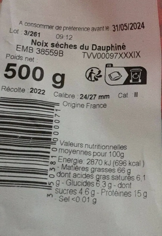 Noix séches du Dauphiné