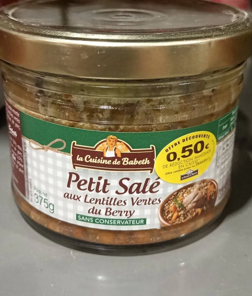 Petit salé aux lentilles vertes du berry