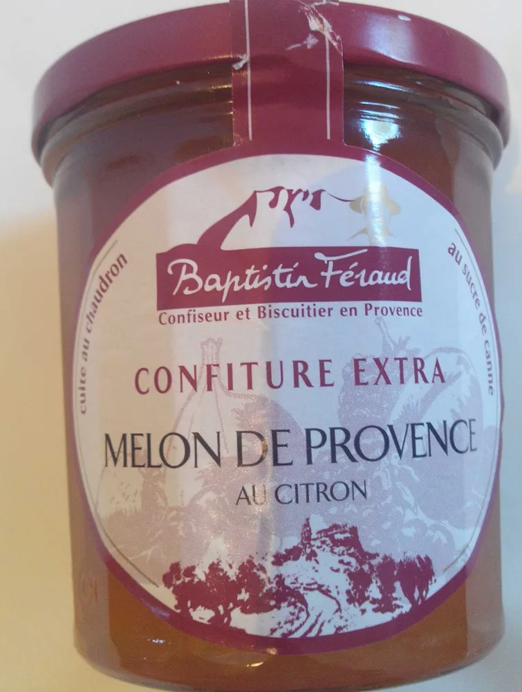 Confiture extra melon de Provence au citron