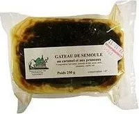 Gateau de semoule au caramel et aux pruneaux KER NAT'
