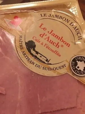 Jambon d'Auch cuit à l'étouffée 2 tranches 150g 150 g