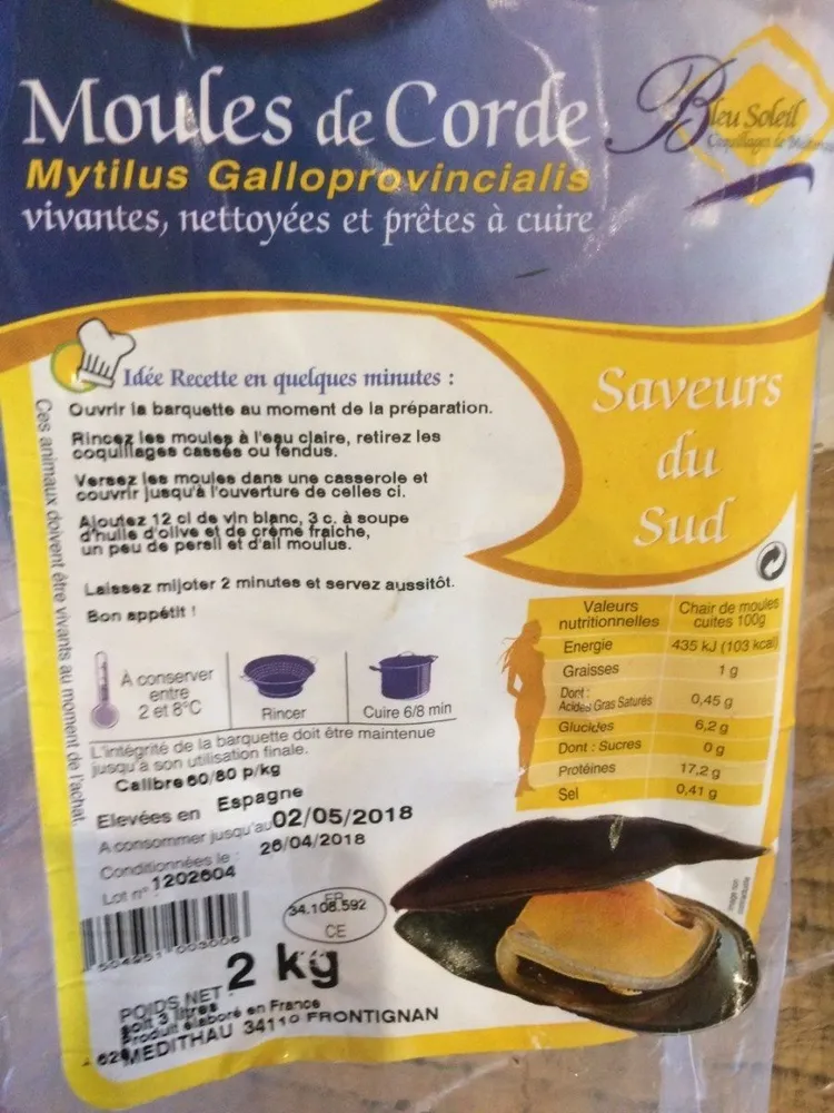 Moules de corde
