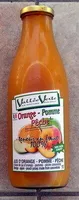 Jus d'orange pomme pêche