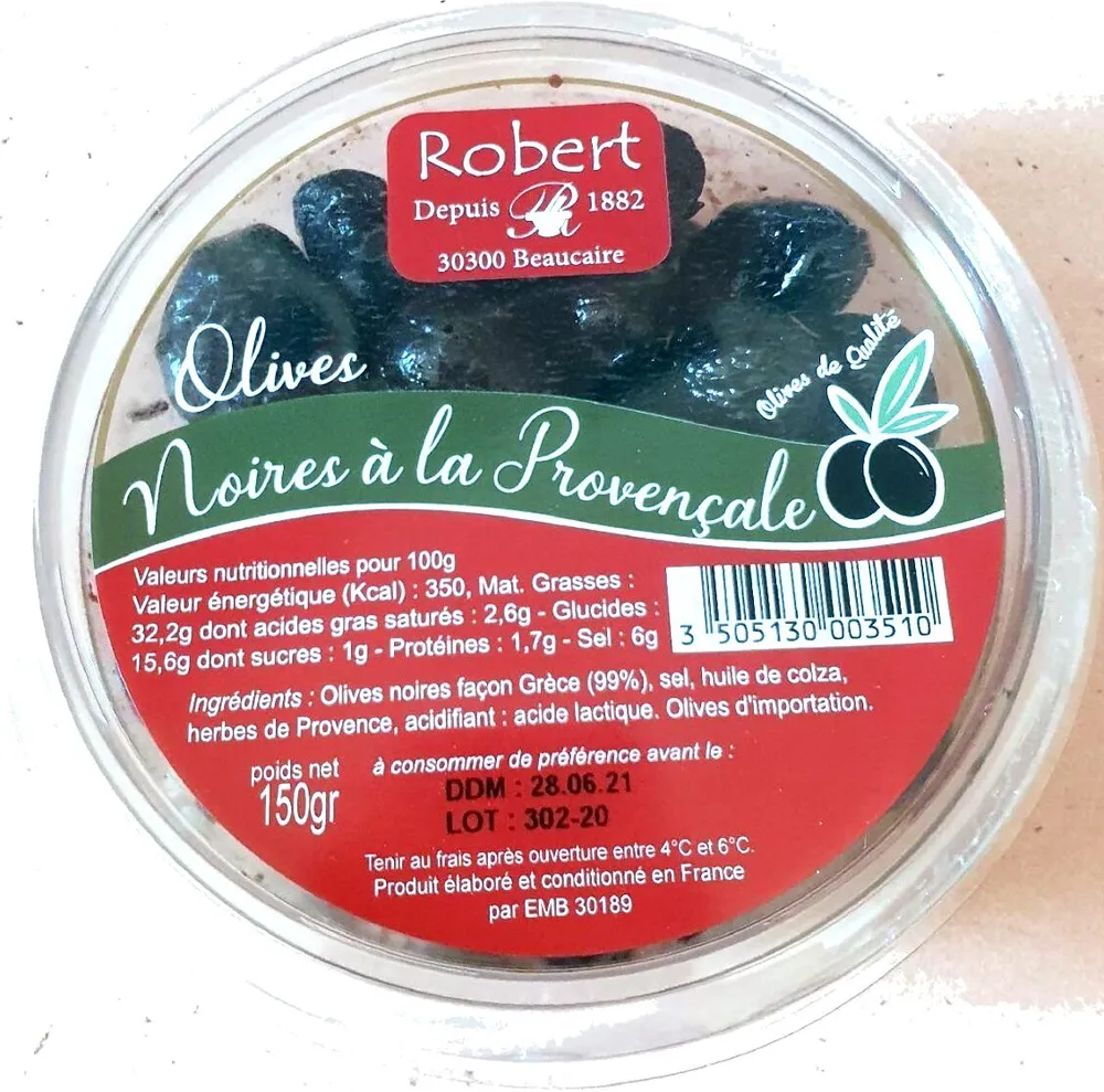 Olives Noires à la provençale