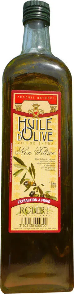 Huile d'olive "non filtrée"