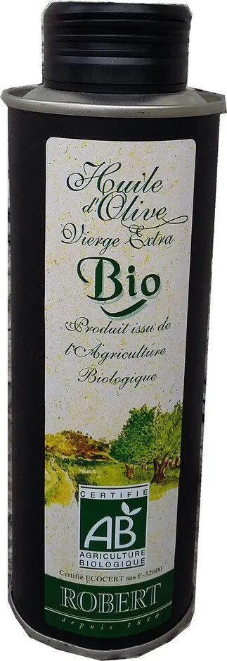 Huile d'olive bio non filtrée métal