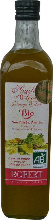 Huile d'olive non filtrée