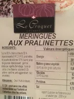 Meringues au pralinettes