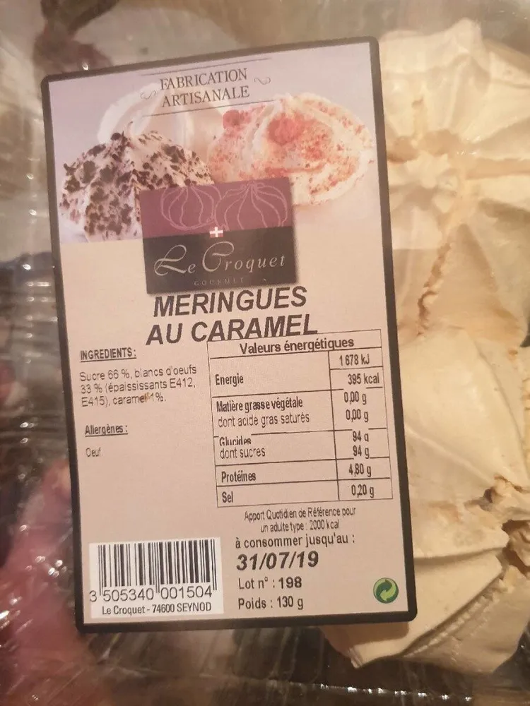 Meringues au Caramel