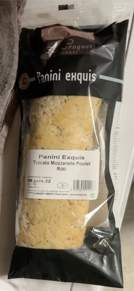 Panini Mozza Poulet rôti