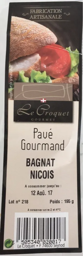 Pave gourmand bagnat nicois