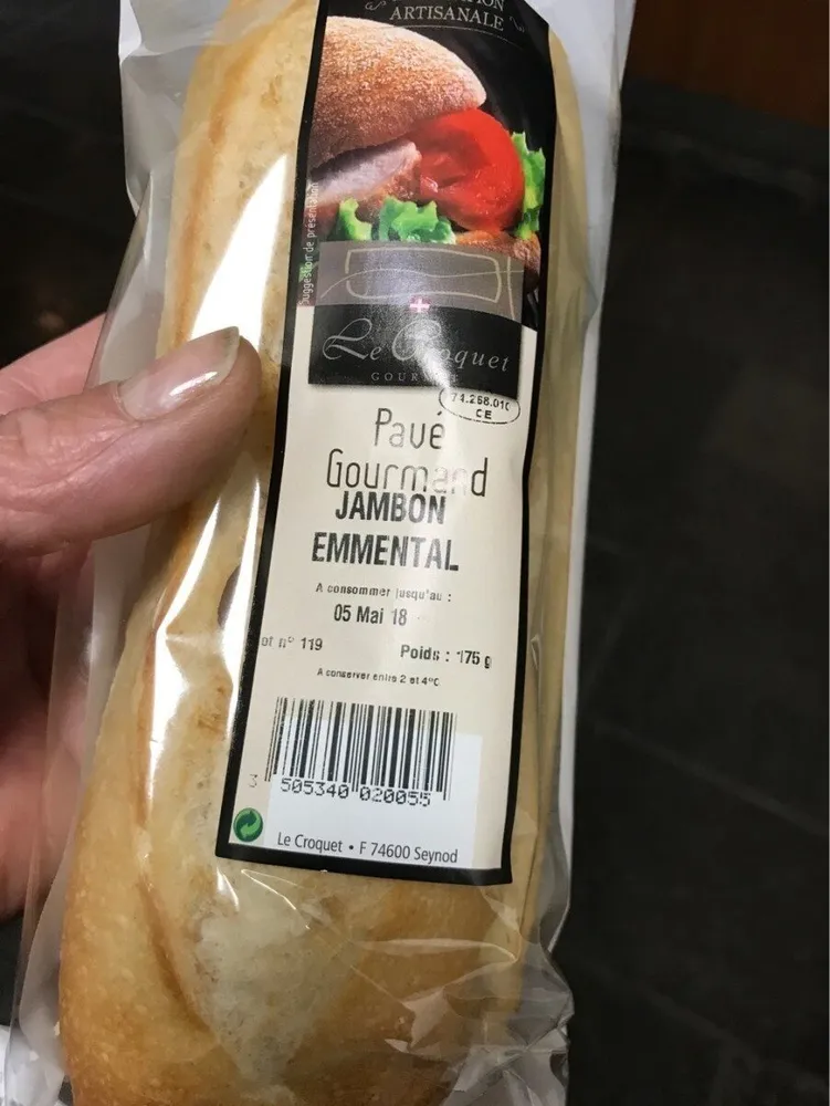 Pave gourmand jambon emmental