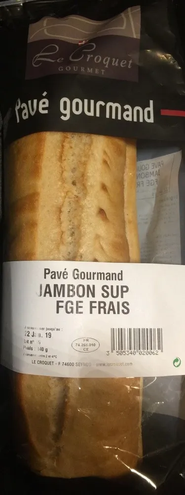 Jambon superieur fromage frais
